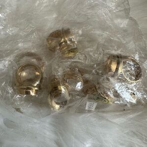 Elegant Gold Women's Ring Set